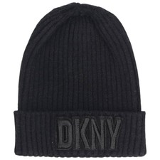 Vintage DKNY ribbed knit beanie hat one size fits most