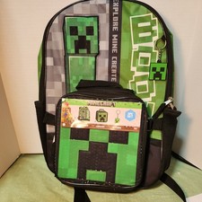 Minecraft Backpack, Lunch bag, keychain - New with Tags - 18"