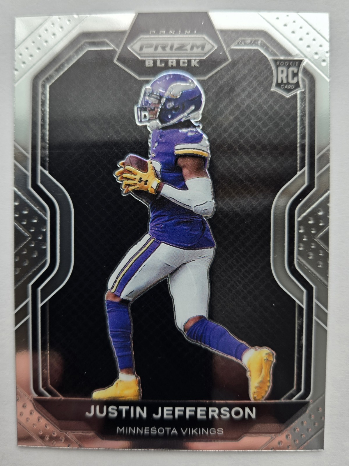 Justin Jefferson Rookie Card, 2020 Panini Chronicles Prizm Black Rookie