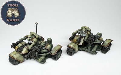 Warhammer 40k Dark Angels - Space Marines - 2 Attack Bikes