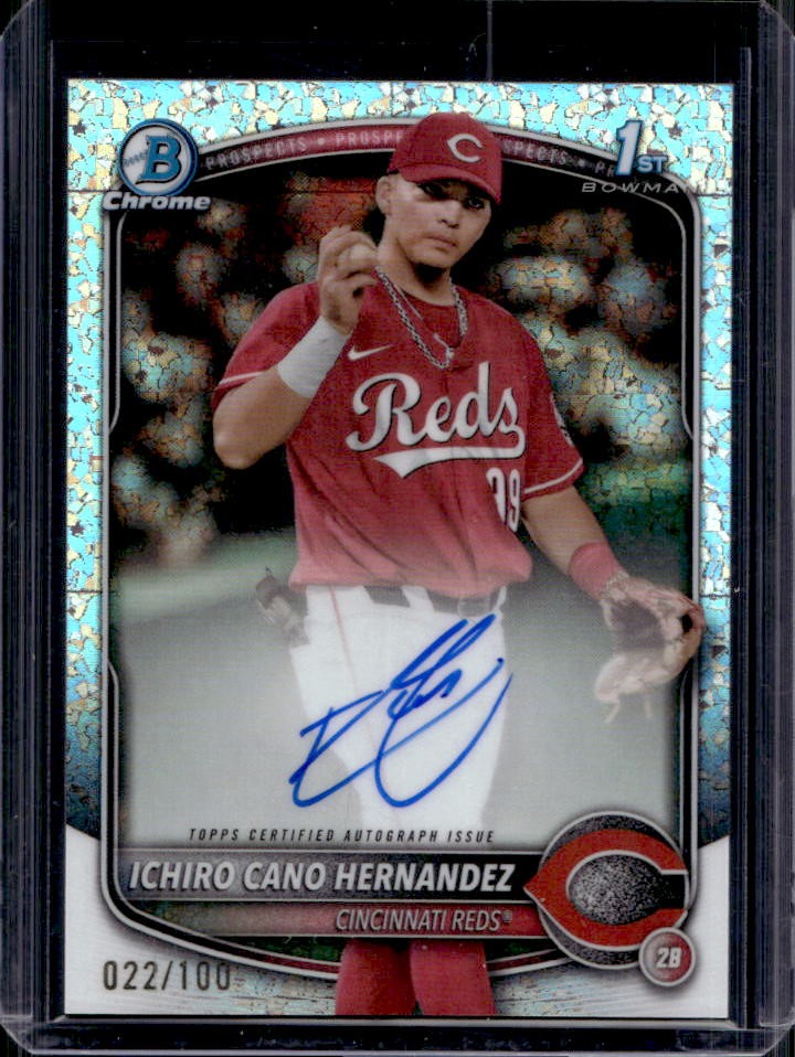2025 Bowman Ichiro Cano Hernandez Chrome Auto Mini-Diamond Refractor 1st #22/100