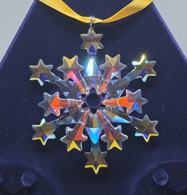 Swarovski Weihnachtsstern Stern 2004 Groß AURORA BOREALIS SONDERFARBE (631562)