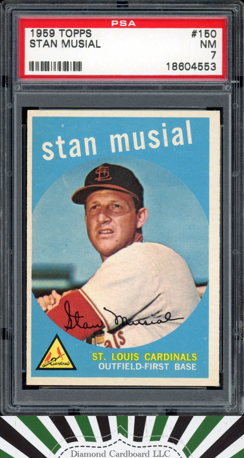 1959 Topps #150 Stan Musial PSA 7