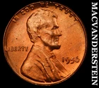 1956 Lincoln Wheat Cent - Choice Gem Brilliant Unc  No Reserve  #J9876