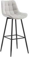 Barhocker Dartford Samt Grau