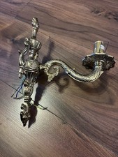 Single Vintage Brass Wall Light Great Condition