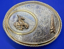 Native Indian End of the Trail Arrowhead  Sterling Silver Silverado Belt Buckle