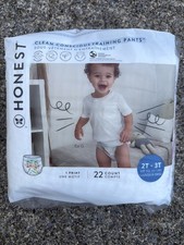 The Honest Co Clean Conscious Disposable Training Pants- Size 2T/3T - 22 Ct NEW
