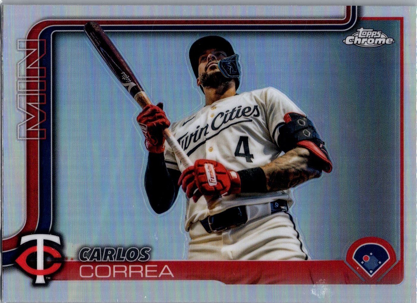 2025 Topps Chrome - Image Variation Carlos Correa #204 Minnesota Twins