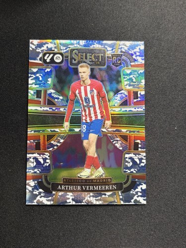 2023-24 Panini Select La Liga Atletico Madrid RC Arthur Vermeeren Camo /99