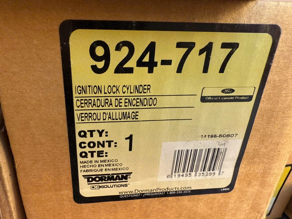Cilindro de bloqueo de encendido para Ford Edge 2011-2014 Dorman 924-717 Foto 3 de 3
