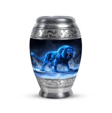 Lion Decorative Urn For Human Ashes, Decorative Urns For Ashes, 3 Inch