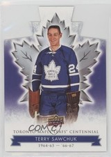 2017 Toronto Maple Leafs Centennial Blue Die-Cut Terry Sawchuk #57 HOF 2d8
