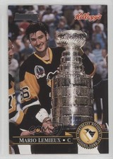 1995-96 Donruss Kellogg's Mario Lemieux (The Cup) HOF fv7