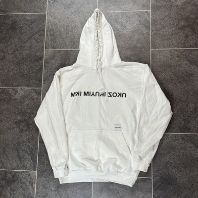 Mki Miyuki Zoku Hoodie Sweatshirt Jumper White Mens - size Medium