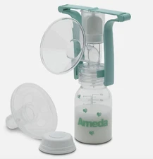 AMEDA Dual HygieniKit Milk Collection System One Hand Breast Pump Adapter #17152