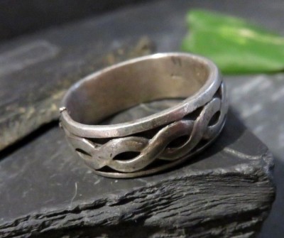 Designer 925 Sterling Silber Ring Solvar Keltisch Endlos Groß Daumen  Unisex 