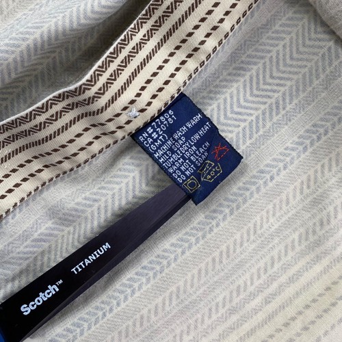 Camisa DE COLECCIÓN Tommy Hilfiger Para Hombre Extra Grande Western Azteca Mandarín Cresta Años 90 - Imagen 8 de 15