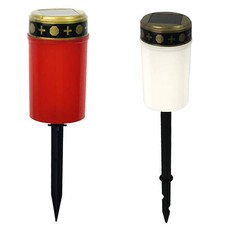 Solar Grave Candle for Cemetery Grave Solar Lights with Lighting LED Grave Light