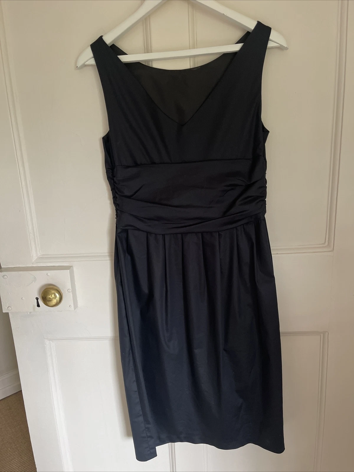 ABITO DONNA MOSCHINO NERO DETTAGLIO FIOCCO TAGLIA UK 12 MEDIO