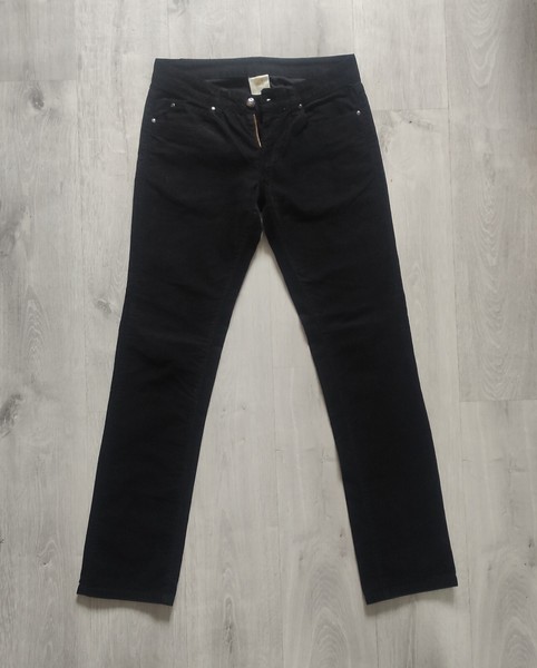 pantalón micropana negro de Zara