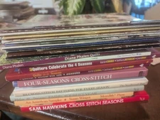 quilt cross stitch embroidery patterns winter spring summer fall seasons