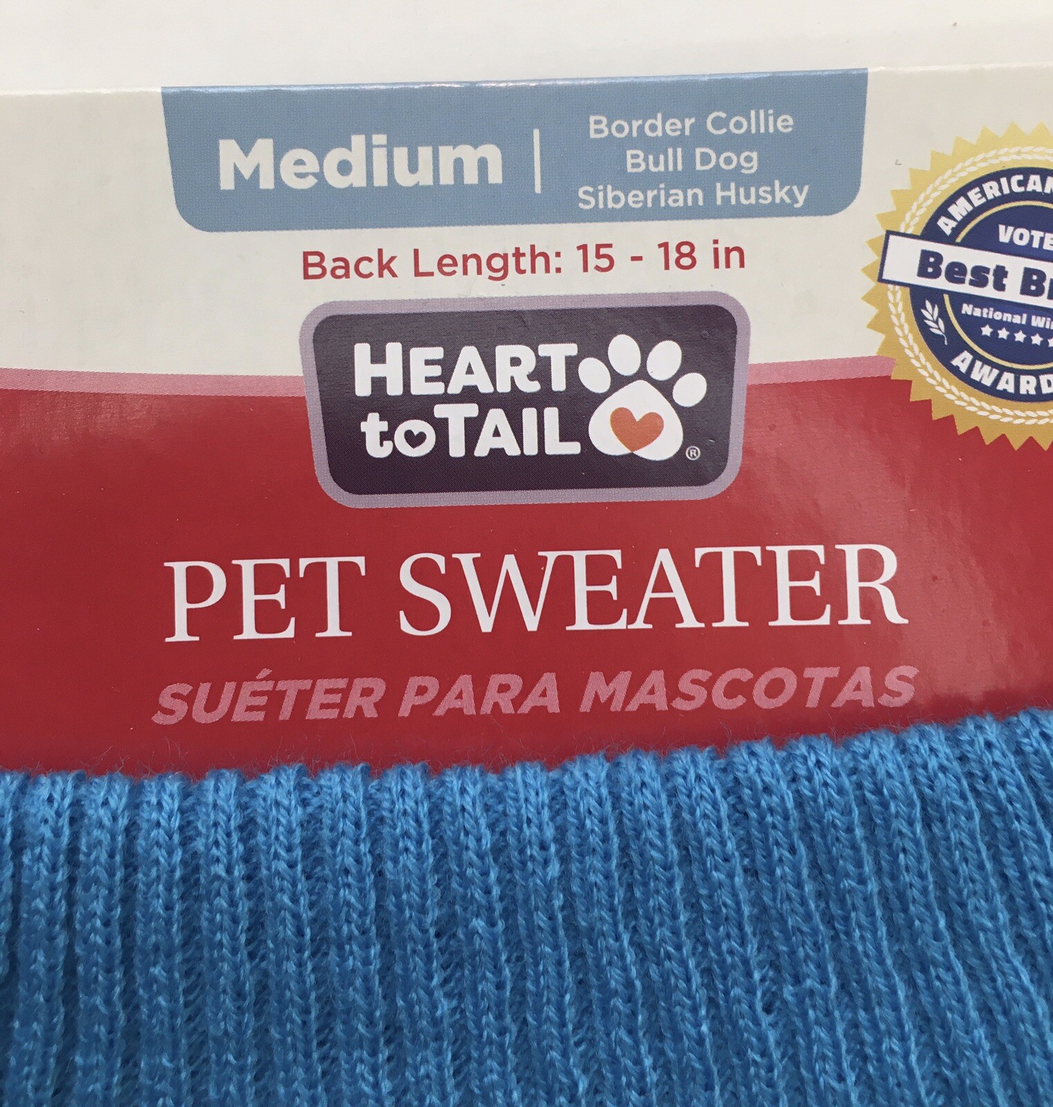 Heart To Tail Dog Christmas Sweater Reindeer w/ Ornaments on Antlers Sz