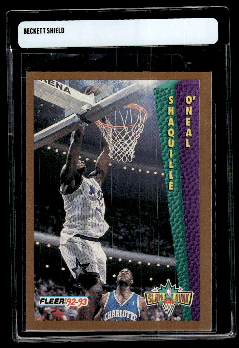 SHAQUILLE O'NEAL 1992-93 FLEER SLAM DUNK ROOKIE #298 RC