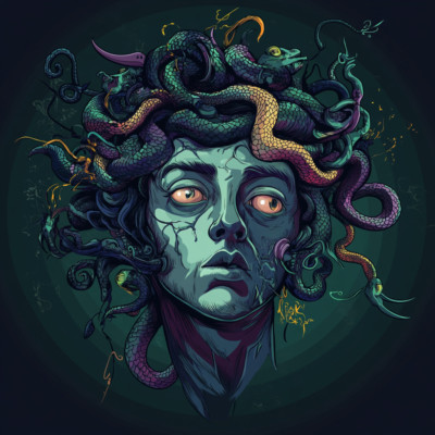 Wandtattoo Aufkleber Medusa Wandaufkleber