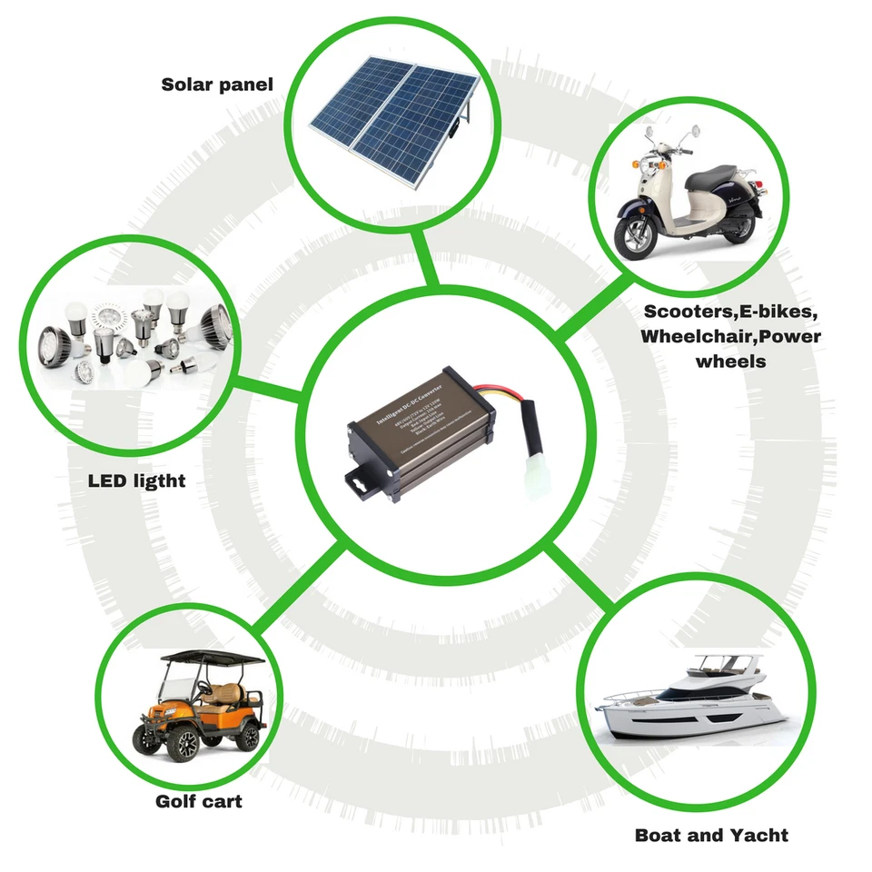 Golf cart DC converter 48V 48 volt  voltage reducer regulator to 12V 10A - Image 4 of 4