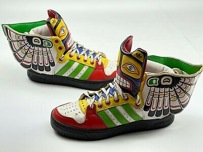 disparar Intención ropa Adidas Originals Jeremy Scott Sneakers Eagle Wings 2.0 Totem Shoes Obyo  size 7,5 | eBay