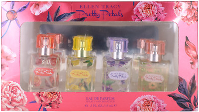 Bonito Pétalos By Ellen Tracy Mujer Set: Mini Edp Roll On (4x0.976ml) DB Nuevo