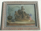 1927 Still Life Children Cherubs French Pastel Mystery Artist — photo 1