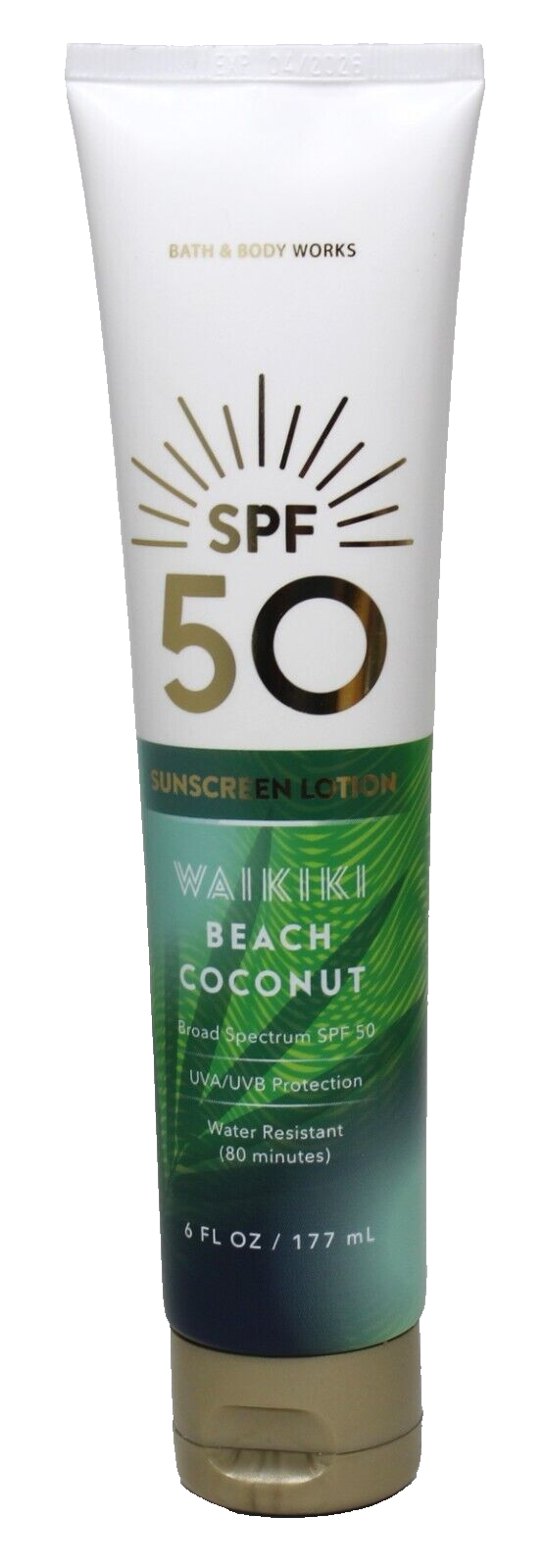 Bath & Body Works Waikiki Beach Coconut SPF 50 Sunscreen Lotion 6 oz Brand New