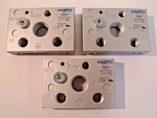 (3) New Festo 18210 Model CPV14-VI Valve Manifolds / End Caps
