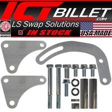 Ict Billet Bbc Power Steering Pump Bracket For Long Water Pump