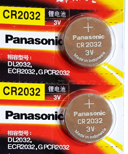 2 X Panasonic CR2032, BR2032, DL2032, 3V Lithium Watch Battery. Exp ...