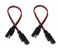 2 Pin Heavy Duty 12" 14 Gauge Power Cord Cable Quick Disconnect Inline 2 Pack