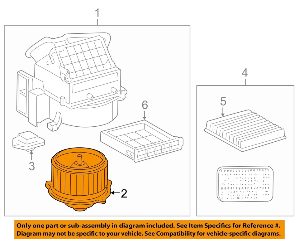 Used HVAC Blower Motor fits: 2008 Scion TC  Grade A - Image 3 of 4