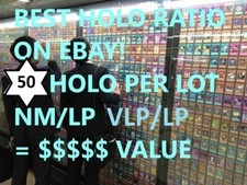 1000x CARD LOT Guaranteed 50 HOLO PER LOT : RARE, SR, UR, SEC, - NMVLP YUGIOH