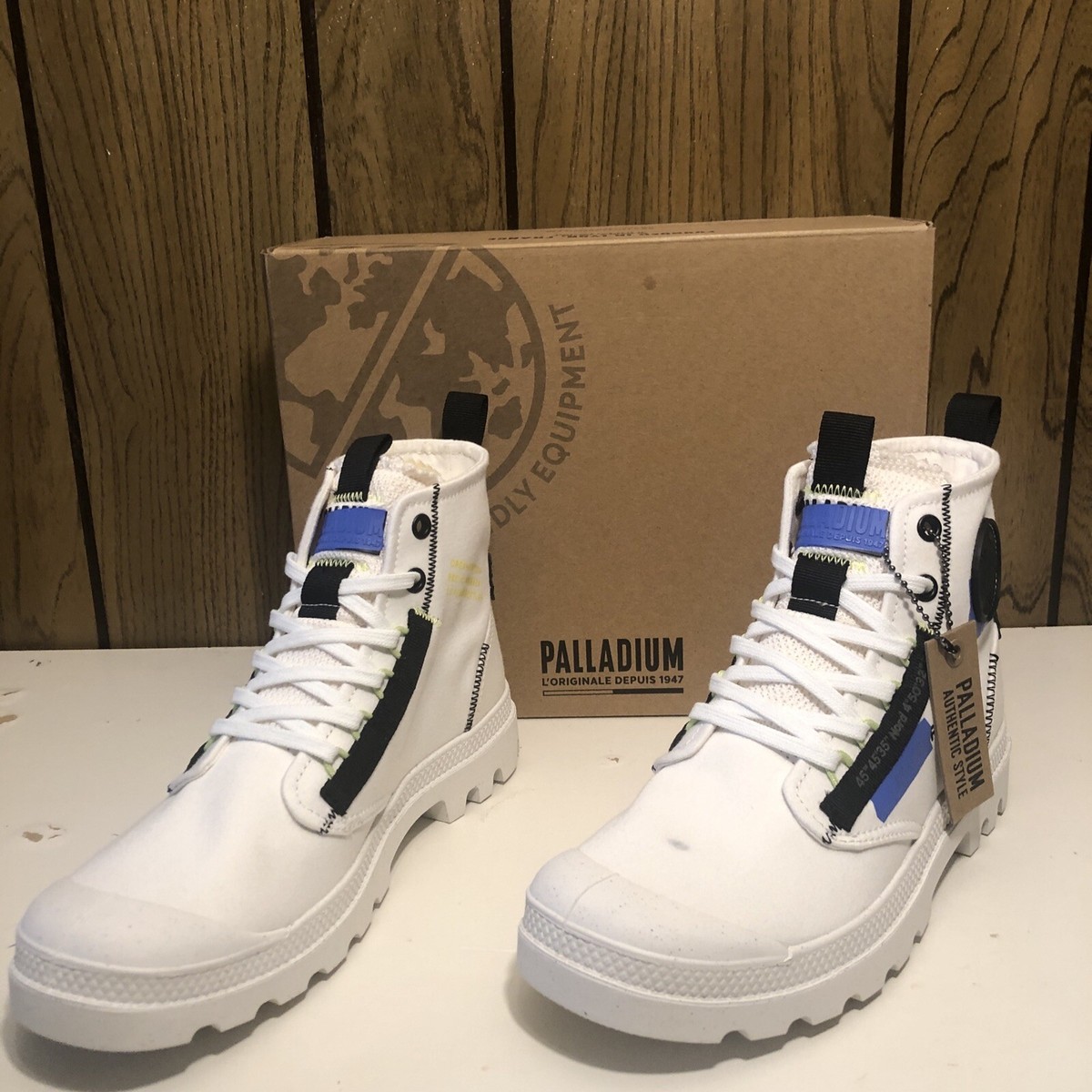 Unisex Palladium Beige and Blue  Women\'s Size 9 & Men\'s 7.5 Palladium Shoes - Etsy main image 4