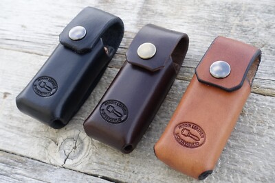 Leather Snap Sheath for Belt Fits Leatherman CHARGE + TTI TITANIUM