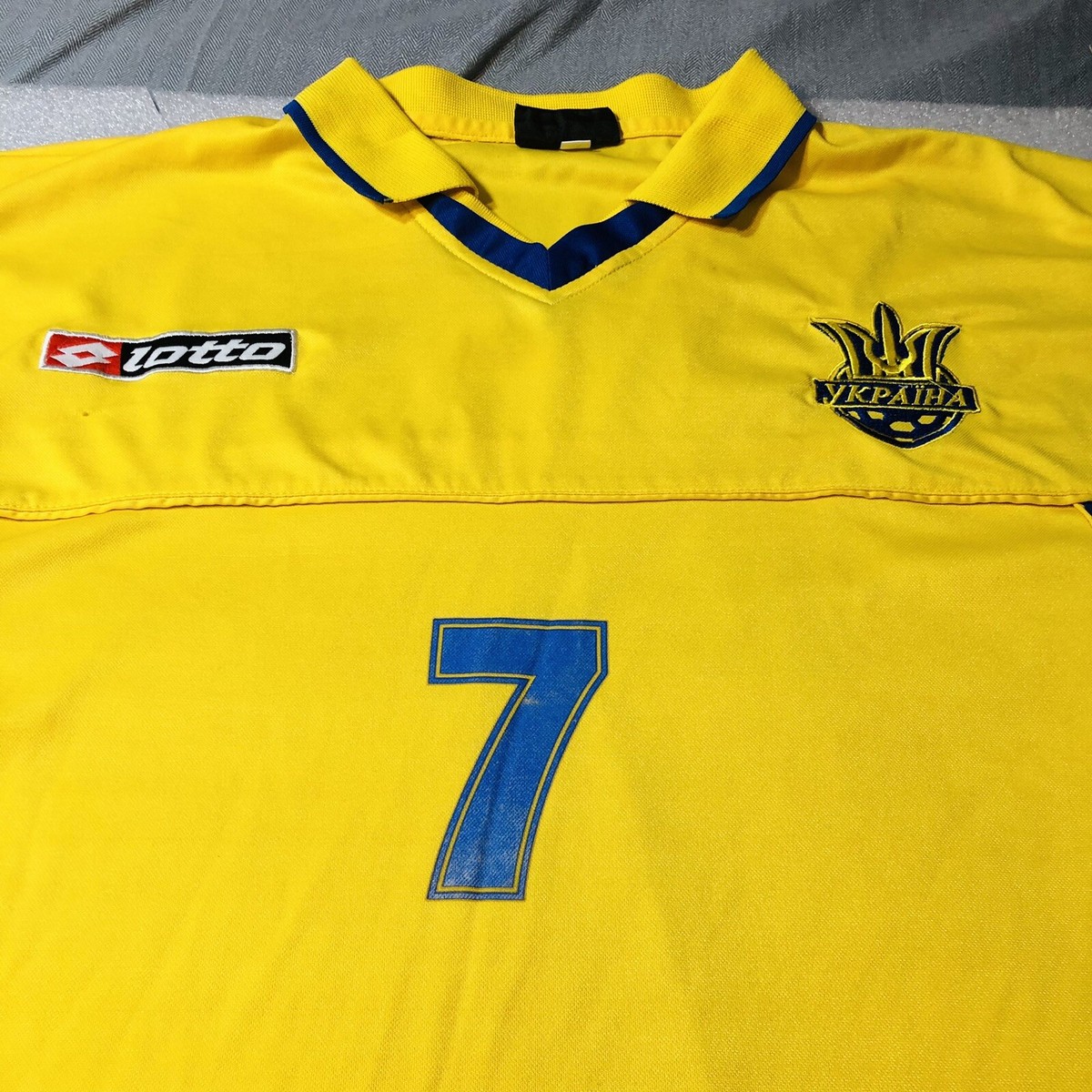 ANDRIY SHEVCHENKO #7 MEN'S UKRAINE 2011/2012 SOCCER FOOTBALL SHIRT