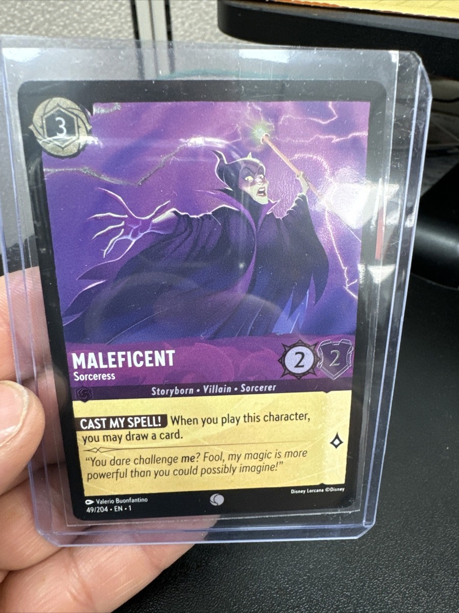 maleficent card lorcana Sorceress 49/204 for each of your characters named Maleficent in play Disney Lorcana | Well, well!
