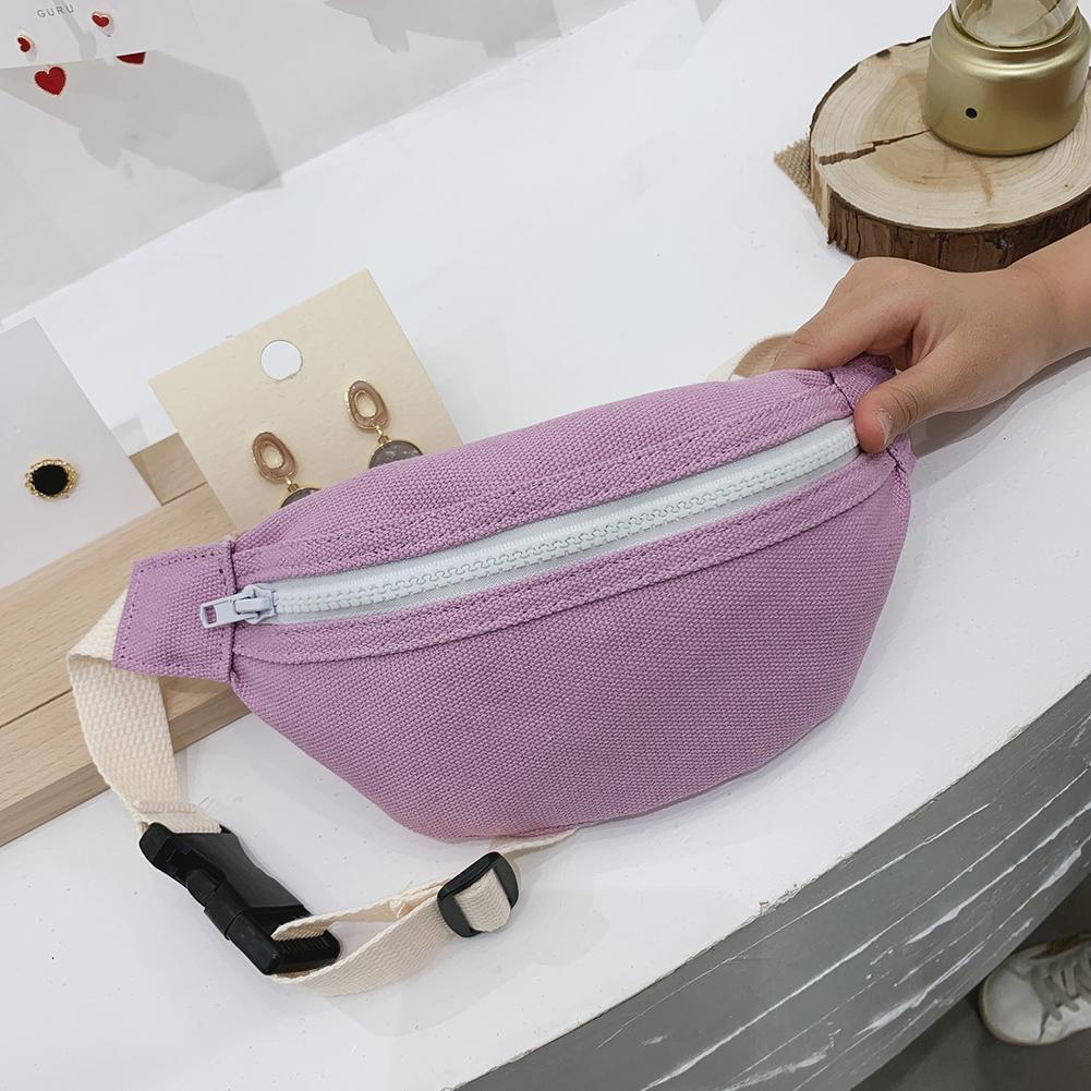 Kids Canvas Fanny Waist Bag Girls Chest Bum Pack Crossbody Pouch ...