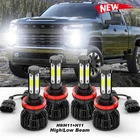 for Chevy Silverado 1500 2500 HD Crew Cab Pickup 2022-2024 LED Headlight Bulbs
