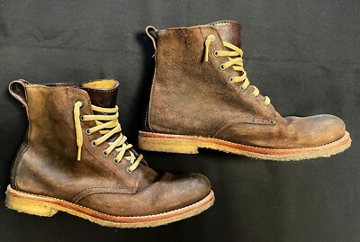 FRYE Boots Stiefel Leder 44 US11 dunkelbraun vintage