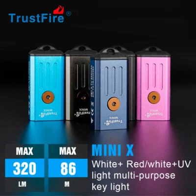 TrustFire Mini X 320LM Led Taschenlampe EDC Typ-C Wiederaufladbare Lampe Kinder