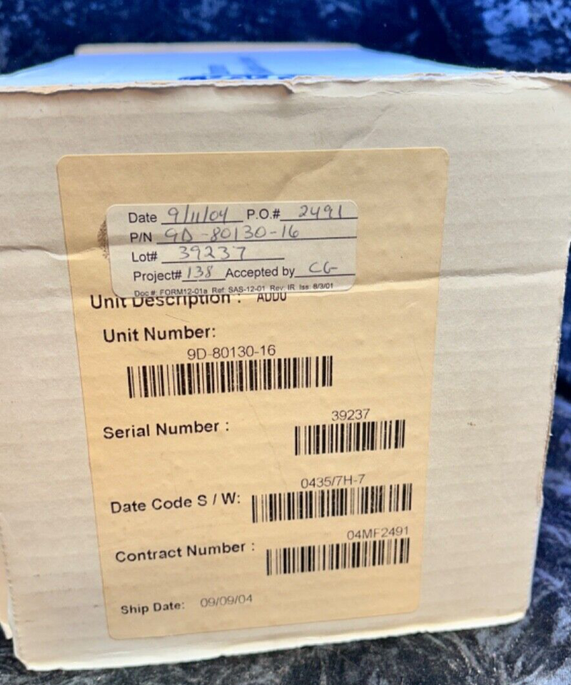Aircraft, B D INST 2600-600-0000, 2600600-0000, TAS/Plus Computer Unit ...