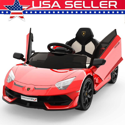 12V Ride on Car for Kids Battery Powered Electric Vehicles Car LED w/Remote Gift